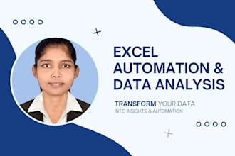 create excel dashboards and automate reports