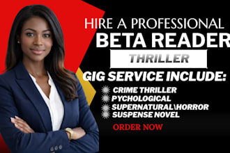 beta read critique  psychological thriller crime supernatural suspense