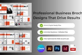 indesign annual report, company profile, business brochure with adobe indesign