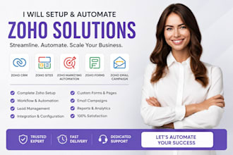 zoho CRM zoho campaigns zoho commerce zoho one automation create zoho template