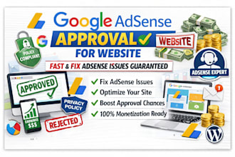 get google adsense approval fast and fix website adsense issues guaranteed
