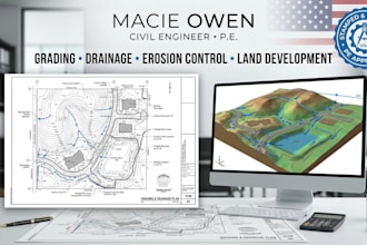 design grading erosion control civil engineering drainage and land development