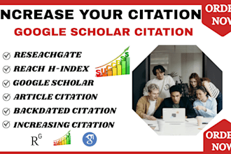 increase google scholar citation, backdated citations, researchgate citations