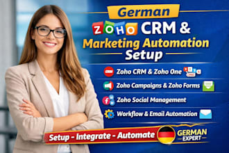setup german zoho marketing automation, zoho crm, zoho social zoho form campaign