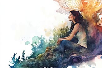 paint watercolor illustration and watercolor art