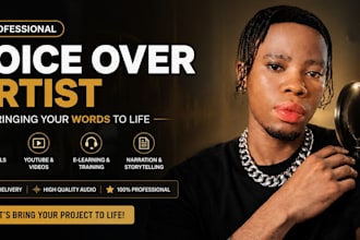 record deep emotional voice over that connects and tells powerful stories