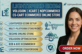 lightspeed ecom volusion xcart nopcommerce cscart ecommerce website online store