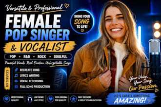 female pop singer pop vocalist rnb singer rock singer pop singer rock vocalist