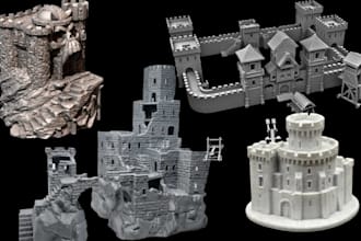 sculpt 3d topographic map elevation terrain 3d diorama model for 3d printing