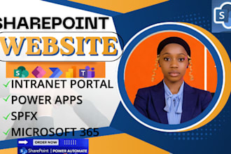 build sharepoint intranet portal, microsoft 360, powerapps, power automate, spfx