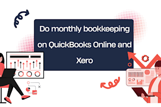 do monthly bookkeeping on quickbooks online and xero
