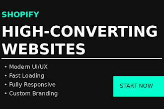 design redesign and revamp shopify store and shopify website