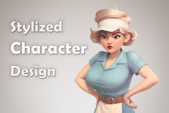 create stylized game character design for mobile games