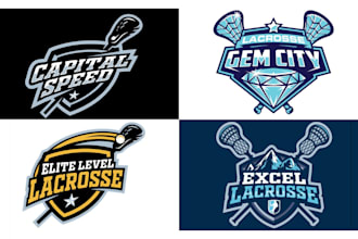 do hockey or lacrosse team jersey or sports club logo design