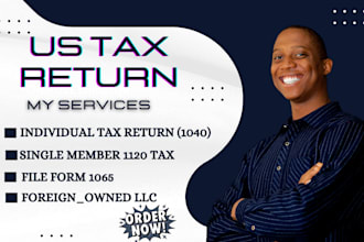 prepare and minimize US tax filings, 1040, 1065, 1120, 5472