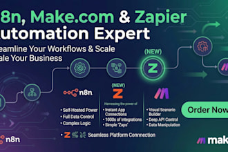 zapier, n8n, make expert automation, ai agent expert