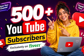 expand organically 500 youtube followers very high quality