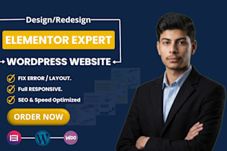 build or rebuild wordpress elementor website as an elementor expert