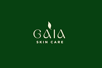 create a professional skincare brand logo design