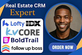 setup real estate crm lofty boldtrail kvcore idx website follow up boss