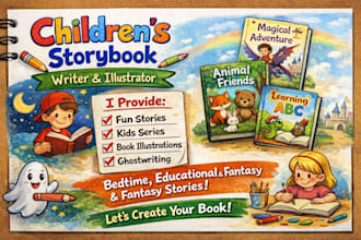 children story book writer picture book illustration kids story book ghostwriter