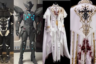 create custom eva foam cosplay wearable armor 3d helmet fabric knight 3d print
