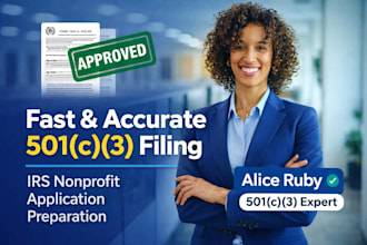 expertly prepare your 501c3 irs application for fast approval