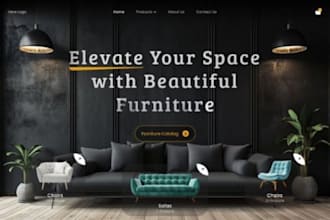 design furniture shopify store, home decor website, furniture shopify website