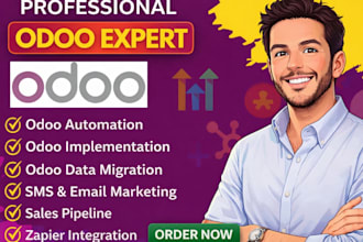 install odoo database migration, integrate module, website reports, fix bugs