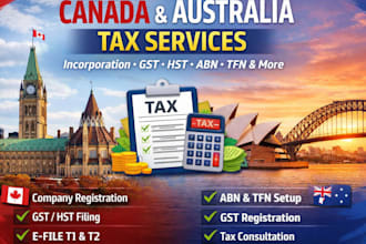 handle canada tax, gst, hst, tfn and company registration