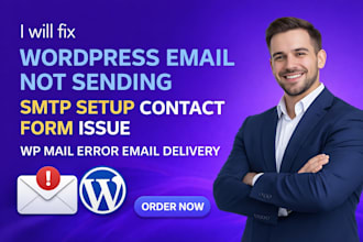 fix wordpress not sending email issues smtp setup contact from wp email errors