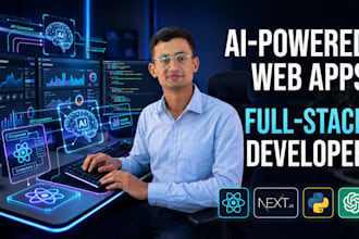 do custom ai software, full stack web application