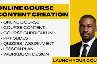 create online course content elearning course course creation course curriculum