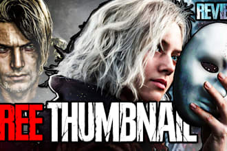 create a free high quality gaming youtube thumbnail for you