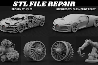 stl file repair fix broken file edit custom modification 3d scan cleanup print