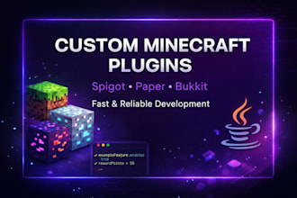 create custom minecraft plugins using spigot or paper