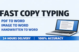 convert PDF to word and do fast typing work