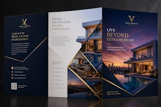 design real estate exposé, property brochure, hotel listing brochure and catalog