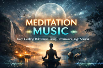 create high quality healing, relaxing meditation music in ambient binaural beat