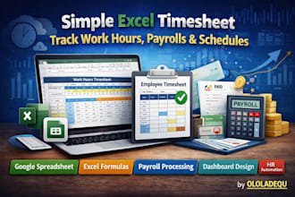 send simple excel timesheet track work hours payrolls schedules googlesheetexcel