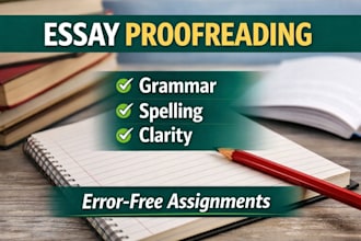 proofread and edit your essays and assignments