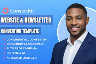 setup convertkit newsletter kit landing page convertkit email newsletter expert