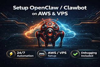 setup openclaw, clawdbot, or moltbot on aws and vps