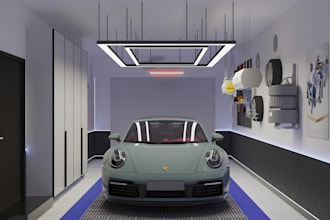 do 3d car wash, auto workshop, car service center and auto maintenance facility