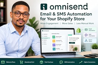 set up omnisend automation, email marketing, and shopify flows
