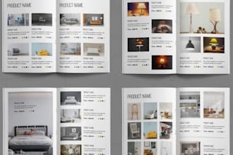 design editable brochure booklet for fashion jewelry marketing