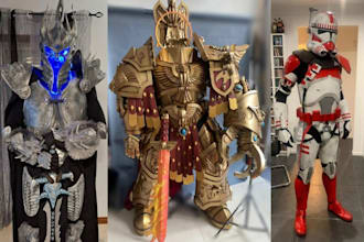 3d cosplay creation 3dmask printable cosplay model eva foam fabric cosplay armor