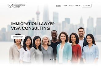 design squarespace website immigration lawyer website visa consulting website