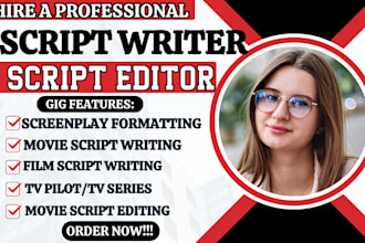 do screenwriting feature film script writing tv series movie script formatting