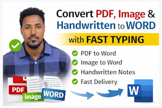 convert PDF to word, image, or handwritten files fast